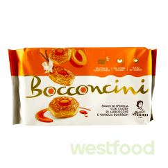 Печиво Bocconcini Vicenzi 90г Абрикос-ваніль /в уп.10шт/