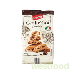 Печиво Sondey Cantuccini Chocolate 300г /в уп.12шт/