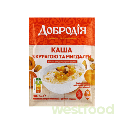 Каша вівсяна з курагом і мигдалем 40г Добродія /уп.25шт/