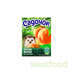 Сік Садочок 0,2л  персик-яблуко /в уп.18шт/