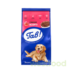 Корм ГАВ 3кг для собак_Смачне асорті