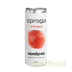 Напій Комбуча Spraga 330мл ж/б Грейпфрут /уп.12шт/