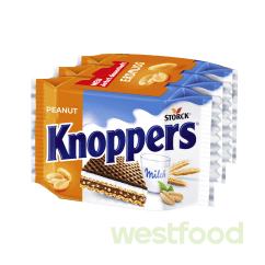 Вафля Knoppers 3шт*25г Арахіс /уп.16шт/