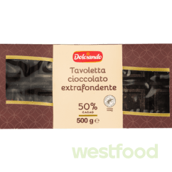 Шоколад Dolciando Cioc.Extra Fondente 500г /в уп.10шт/