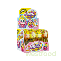 Цукерка JohnyBee Mallow Cupcake на паличці 35г /уп.16шт/