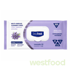 Серветки вологі Deep Fresh 100шт д/очищ.поверхонь Lavanda /уп.12шт/