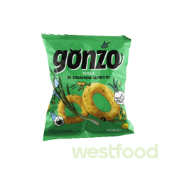 Кільця кукурудз. GONZO 40г Цибуля