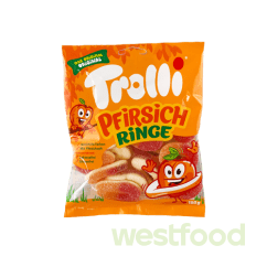 Желейки Trolli 150г Pfirsich Ringe /в уп.21шт/