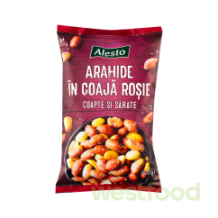 Арахіс смажений Alesto 500г не очищений з сіллю /уп.16шт/