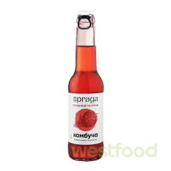 Напій Комбуча Spraga 250мл скло Полуниця-м'ята /уп.12шт/