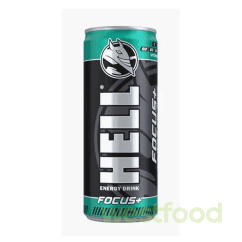 Енергетичний напій HELL 250мл Focus+ /в уп.24шт/