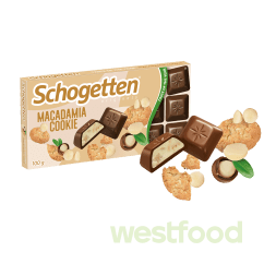 Шоколад Schogetten Macadamia Cookie 100г /в уп.15шт/