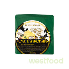 Сир твердий Традиційний Сметанковий, півбрус 3кг