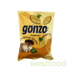 Сухар GONZO 50г Багети пшеничні Гриби