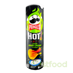 Чіпси Pringles 160г HOT Kickin' Sour Cream /в уп.19шт/