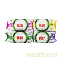 Серветки вологі д/прибирання Fairy 100шт в асорт./уп.12шт/