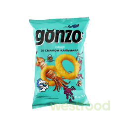Кільця кукурудз. GONZO 75г Кальмар