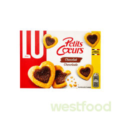 Печиво LU 125г Petits Coeurs Chocolat /уп.16шт/