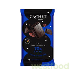 Шоколад Cachet 300г Extra Dark чорний 70% Cacao /в уп.12шт/
