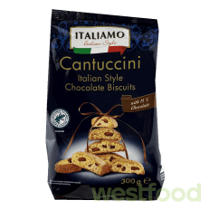 Печиво Italiamo Cantuccini 300г Шоколад /уп.12шт/