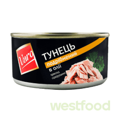 Тунець Varo подрібнений в олії 170 г/в уп.48шт/