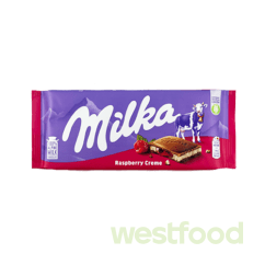 Шоколад Milka 100г Rasberry Creme /в уп.22шт/