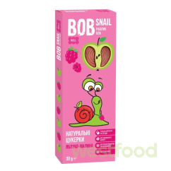Цукерки Bob Snail яблучно-малинові 30г