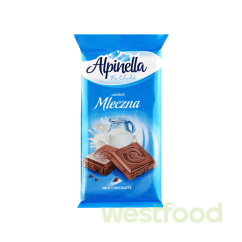 Шоколад Alpinella Молочна 90г /в уп.21шт/