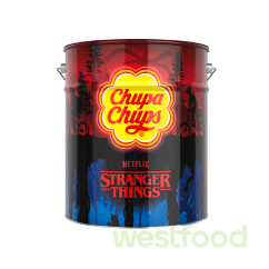 Льодяники Chupa Chups 150шт відро Stranger Things