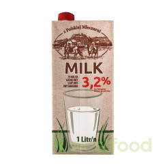 Молоко 1л Mleko 3,2%  z Polskiej Mleczarni Млековіта/в уп.12 шт/