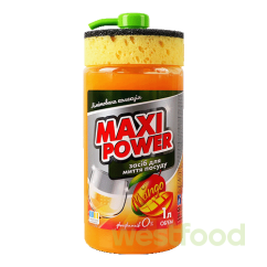 Засіб д/миття посуду MaxiPower 1л Манго /уп.6шт/