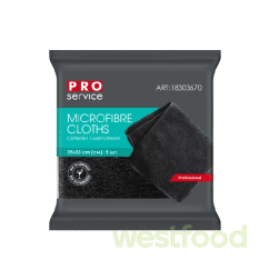Серветки мікрофібри PROservice 5шт чорні