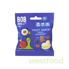 Снек Bob Snail яблуко-чорниця 20г з 12 місяців