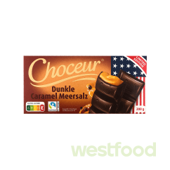 Шоколад Choceur 200г Dunkle Caramel Meersalz /уп.36шт/