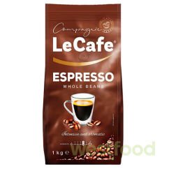 Кава в зернах LeCafe Espresso 1кг /уп.10шт/