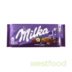 Шоколад Milka  90г Stafide si alune /в уп.23шт/