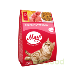 Корм МЯУ 300г для котів_Яловичина