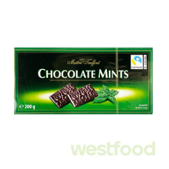 Цукерки MaitreTruffout ChocolateThins 200г м'ята /уп.16шт/