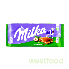 Шоколад Milka 100г Hazelnuts Ліс.горіх /в уп.19шт/