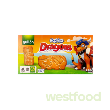 Печиво GULLON Hookies Dragons 330г/в уп.10шт/