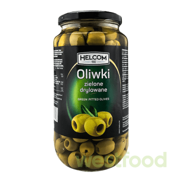 Оливки HELKOM зелені б/к 935г скло /в уп.6шт/