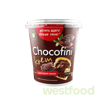 Крем-паста CHOСOFINI шоколадна 400г/в уп.12 шт/