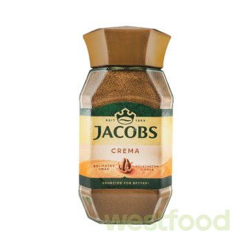 Кава розчинна Jacobs Crema 200г /уп.6шт/