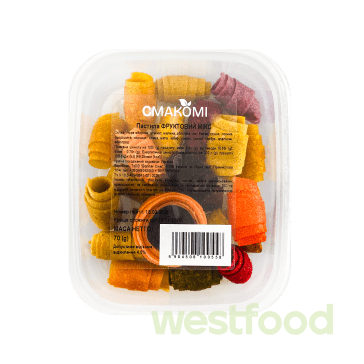 Пастила ФРУКТОВИЙ МІКС, лоток 70г