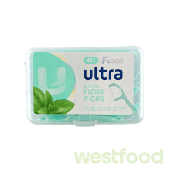 Зубна нитка Fesco Ultra Fresh Clean з тримачем 40шт