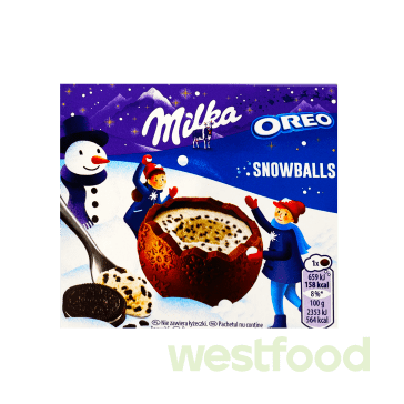 Шоколадні кулі Milka Oreo Snowballs 4*28г /в уп.20шт/