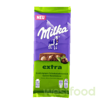 Шоколад Milka 190г Ganze Haselnusse /в уп.12шт/