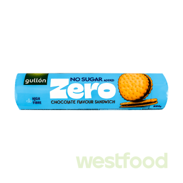 Печиво GULLON Без цукру ZERO Сендвіч з шоколадом 250г/уп.18шт/