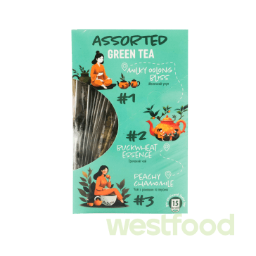 Чай Tea Moments Асорті Зелений 5смак*3шт 33,6г/уп.15шт/