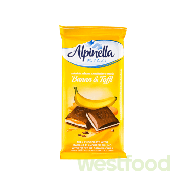 Шоколад Alpinella Банан 100г /в уп.19шт/